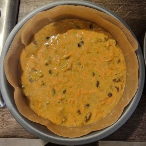 Carrot cake batter